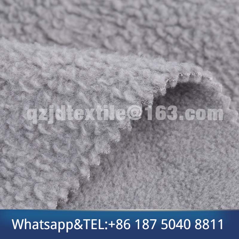 Polyester hemp gray polar fleece